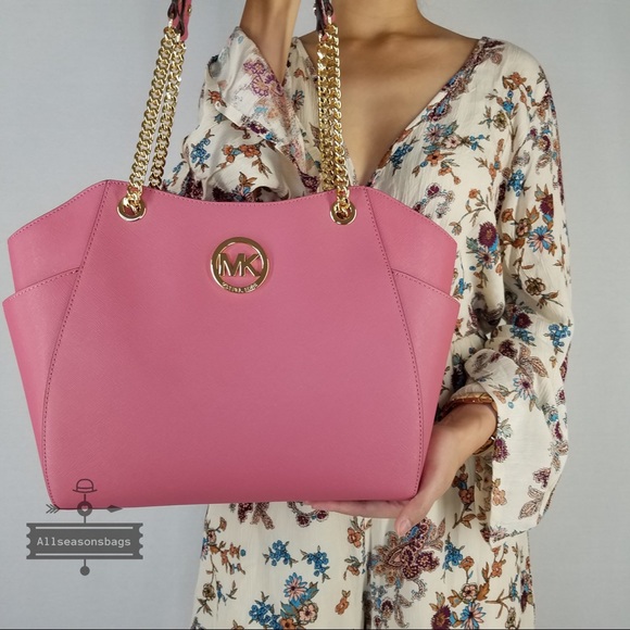 Michael Kors  Large chain shoulder tote tulip pink - Picture 7 of 8